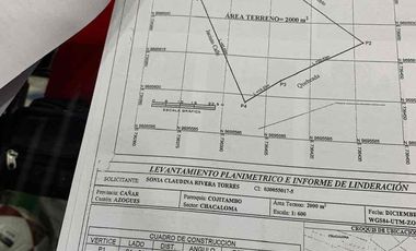 SE VENDEN TRES LOTES DE TERRENO EN CHACALOMA