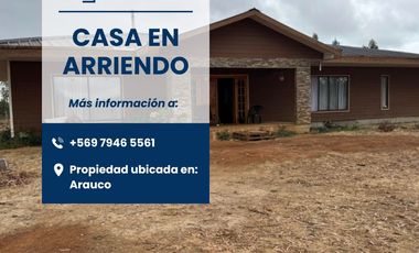 ¡EN ARRIENDO! Hermosa casa en la Comuna de Arauco