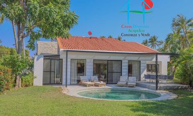 Casa en renta vacacional con 3 recámaras y alberca privada