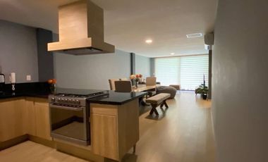 RENTA DEPARTAMENTO AMUEBLADO CON ALBERCA, MUELLE Y GIMNASIO