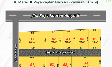 Tanah Jogja Tepi Jalan Kapten Hariyadi Area UGM dan UII, Legalitas SHM Pekarangan