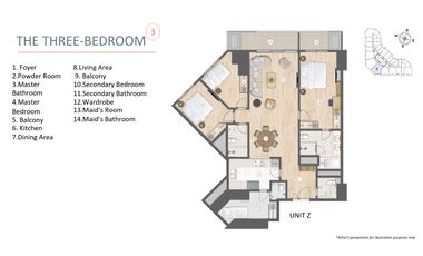 3-BR Condo Unit For Sale at LAYA by Shang Properties in Pasig City, similar to Shang Summit by Shang Properties and Shang Residences at Wack-Wack