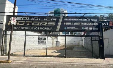 Terreno en renta en Camelinas, Morelia