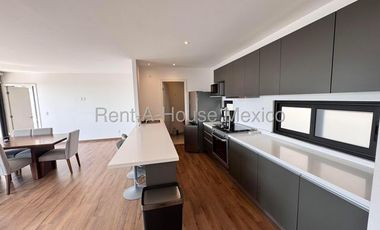 RENTA, Departamento amueblado con amenidades y 3 recámaras - Altos de Juriquilla