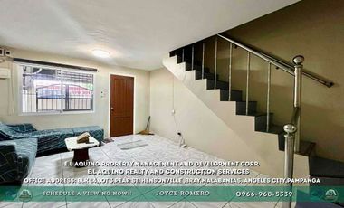 2 Bedrooms Townhouse For Rent Located inside subdivision in Barangay Cuayan,Angeles City,Pampanga