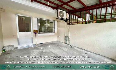 2 Bedrooms Townhouse For Rent Located inside subdivision in Barangay Cuayan,Angeles City,Pampanga