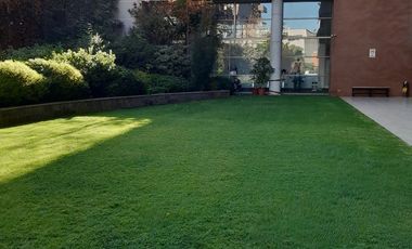 Departamento con Terraza, metro Sta Lucía.