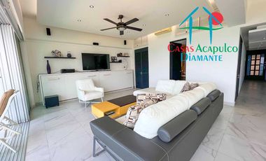 Departamento de playa con terraza y vista al mar