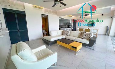 Departamento de playa con terraza y vista al mar