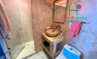 Departamento de playa con terraza y vista al mar