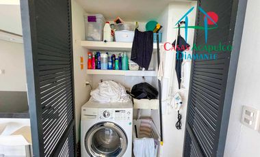 Departamento de playa con terraza y vista al mar