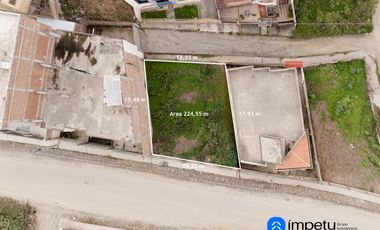 En venta lote en Samana con doble frente y línea de fábrica para dos casas