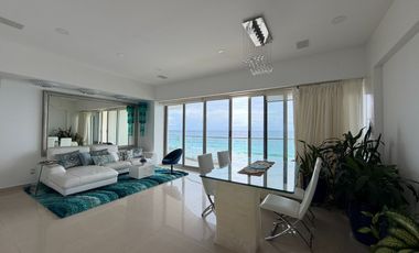 SE RENTA DEPARTAMENTO AMUEBLADO VISTA PANORAMICA AL MAR CARIBE LAHIA