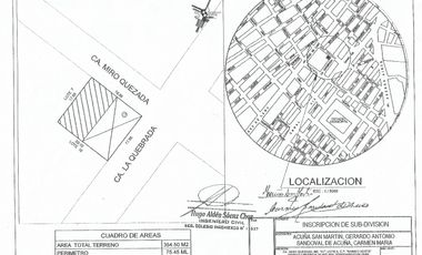 Se Vende Terreno Comercial - Cercado - Sullana - Piura.