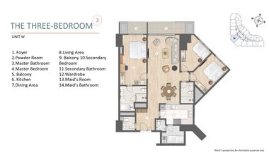 3-BR Condo Unit For Sale at LAYA by Shang Properties in Pasig City, similar to Shang Summit by Shang Properties and Shang Residences at Wack-Wack