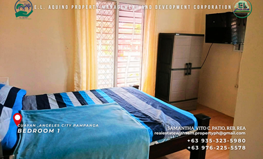 3 Bedroom Fully Furnished House with Pool for Rent at Timog Residences Angeles City Pampanga