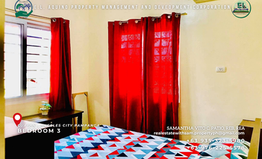 3 Bedroom Fully Furnished House with Pool for Rent at Timog Residences Angeles City Pampanga