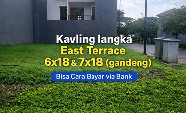 Kavling Langka  East Terrace Metland Cyber 6X18 – bisa Bangun 3 Lantai, Lokasi Premium Sebelah Glc