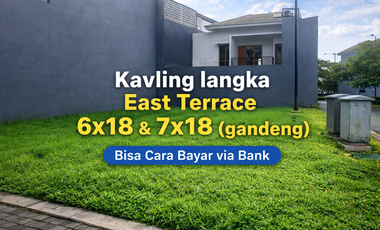 Kavling Langka  East Terrace Metland Cyber 6X18 – bisa Bangun 3 Lantai, Lokasi Premium Sebelah Glc