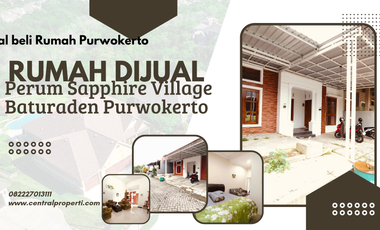 Rumah siap huni perum Sapphire Village Baturaden Purwokerto dekat wisata, 7 menit kampus Unsoed