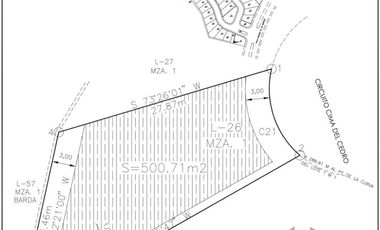 TERRENO RESIDENCIAL EN VENTA FRACC. CIMA DEL PEDREGAL $6,000,000.