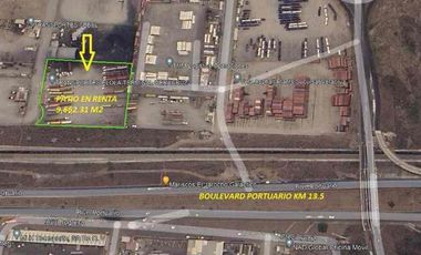 Lote de terreno para patio de maniobras en renta en fraccionamiento Parke 2000, puerto de veracruz justo a la  entrada del Boulevard conocido como kilometro 13.5 ,acceso a la zona portuaria, Veracruz, Ver