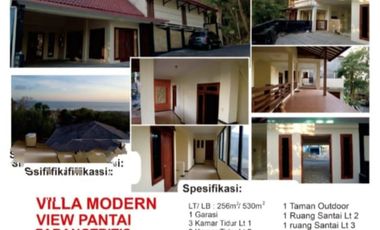 VILLA SIAP PAKAI DENGAN VIEW PANTAI PARANGTRITIS