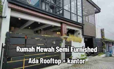 Dijual Murah Rumah Kantor 4lantai+Rooftoop Dkt Kampus UIN Pajangan Bantul Jogja.TERBAIK