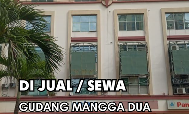 DIJUAL !!! GUDANG MANGGADUA Lt = 8x16 4 lantai Hadap Selatan