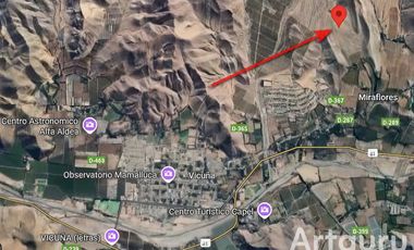 Venta de parcela en sector Mamalluca (Vicuña, Valle del Elqui), 5.000 m2. $44 millones