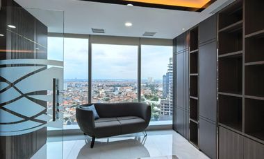 Office Pakuwon Tower Tunjungan Plaza 6 Full Furnish, 3 unit Jadi 1 luas 202m2 sudah strata title siap huni