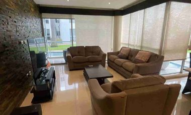 Departamento full amoblado de Alquiler planta baja en km 6 vía a Samborondón