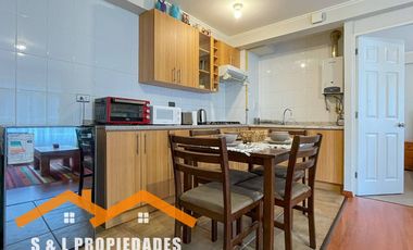 ARRIENDO DEPARTAMENTO AMOBLADO 1 DORMITORIO EN PARQUE DEL VALLE