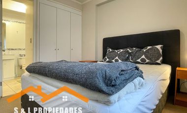 ARRIENDO DEPARTAMENTO AMOBLADO 1 DORMITORIO EN PARQUE DEL VALLE
