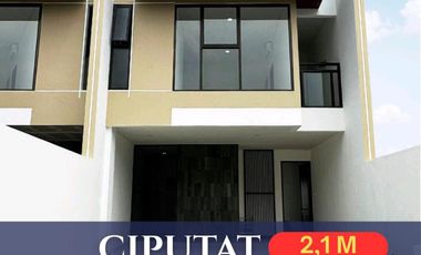 DIJUAL CEPAT RUMAH GAYA MODERN DI CIPAYUNG CIPUTAT DALAM KOMPLEK BESAR