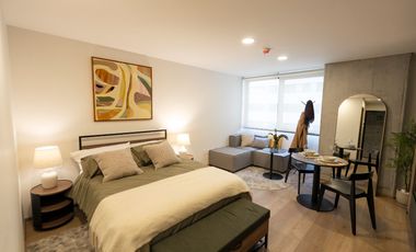 RENTA LOFT EN EL MONUMENTO A LA MADRE CON SU BAÑO Y PUEDE SER AMUEBLADO