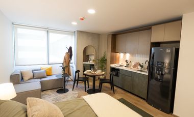 RENTA LOFT EN EL MONUMENTO A LA MADRE CON SU BAÑO Y PUEDE SER AMUEBLADO