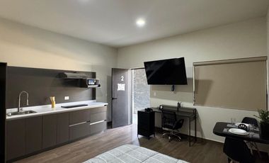 DEPARTAMENTO TIPO LOFT AMUEBLADO EN RENTA ZONA TEC (DISTRITO TEC)