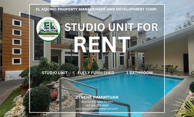 Studio Apartment- Fully Furnished for Rent in Brgy. Malabanias