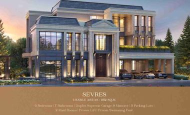 Super luxury 6 bedroom house with a private pool for sale in Pattanakarn