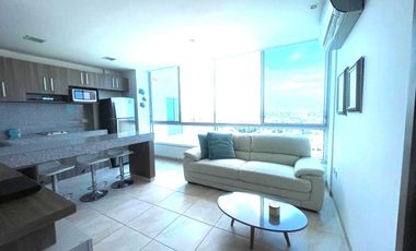 DEPARTAMENTO AMOBLADO EN VENTA UBICADO EN MALECON DE SALINAS