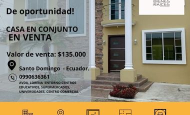 Casa de venta en conjunto privado.