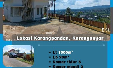 Dijual Villa Pemandangan Bagus Lokasi Karangpandan, Karanganyar