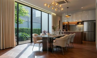 TA8410🏛️Luxury villa 540sqm 4Bedroom 1Maid room🌳Courtyard🏢Elevator BuGaan Krungthep Kreetha Fully furnished near Inter school & Golf club