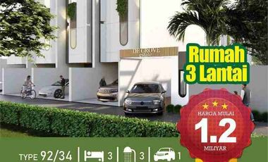 RUMAH 3 LANTAI DI UTAN KAYU,MATRAMAN-JAKARTA TIMUR