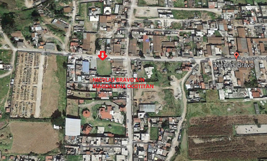 TERRENO BARDEADO EN RENTA EN METEPEC DE 686 M2 CERCA DL PUENTE