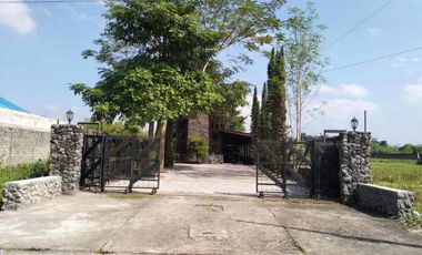 Dijual Tempat Usaha Jogja Rumah Log Kayu Unik Luas di Sidomoyo Godean Sleman Yogyakarta