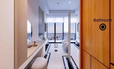 di SEWA / JUAL apartemen one bedroom / 1 BR full furnish baru belum pernah ditempati luas 43 m2 lokasi strategis dekat ke cbd sudurman dan pintu tol di samara suites gatot Subroto jakarta selatan