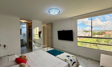 Extraordinario apartamento remodelado en Nobori con 76 m2, 3 alcobas y balcon con vista a Cerritos.