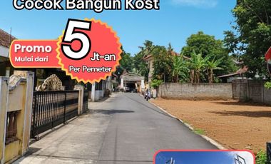 Tanah Jogja Tepi Jalan Kapten Hariyadi, Siap Bangun dan SHM Pekarangan Per Unit